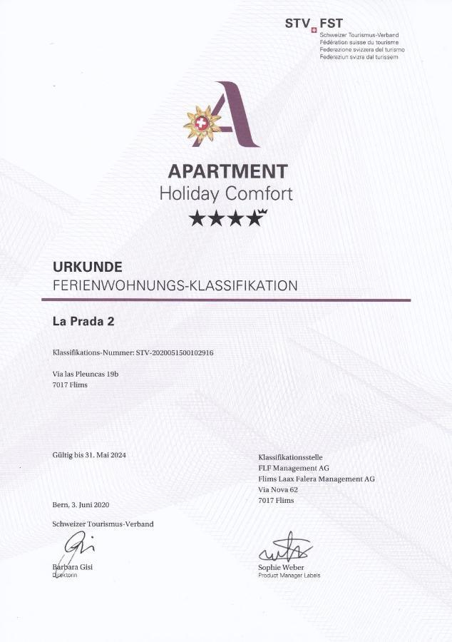Appartement Prada 2 à Flims Extérieur photo